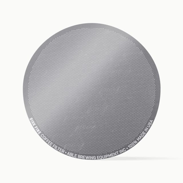 Able DISK Stainless Steel Coffee Filter, AeroPress Compatible, 152-Micron Fine, Pack of 1