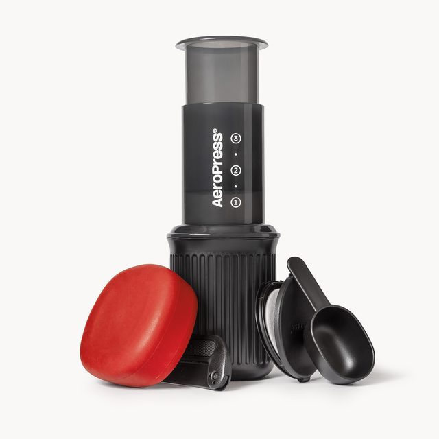 AeroPress Go Extra Small Portable Coffee Maker Kit for Travel, Hiking and Camping, All-in-One Manual Brewer